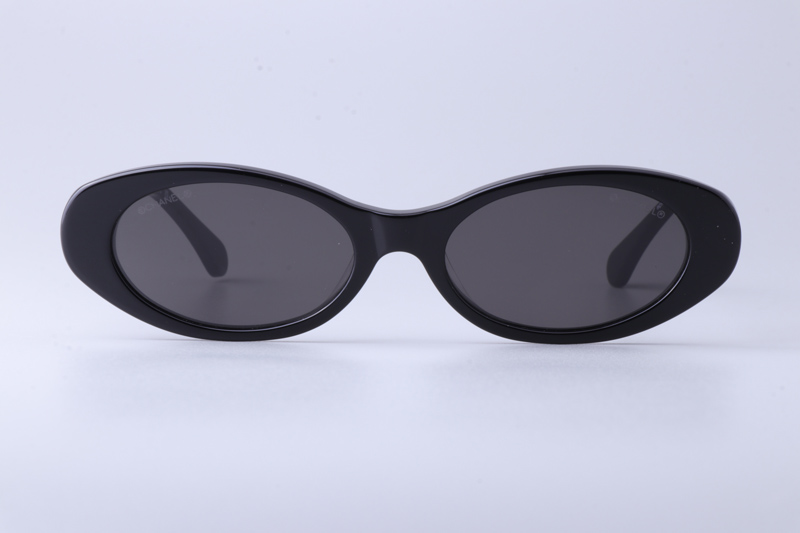 CH5565 Sunglasses Black Silver Gray