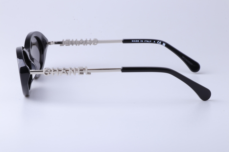CH5565 Sunglasses Black Silver Gray