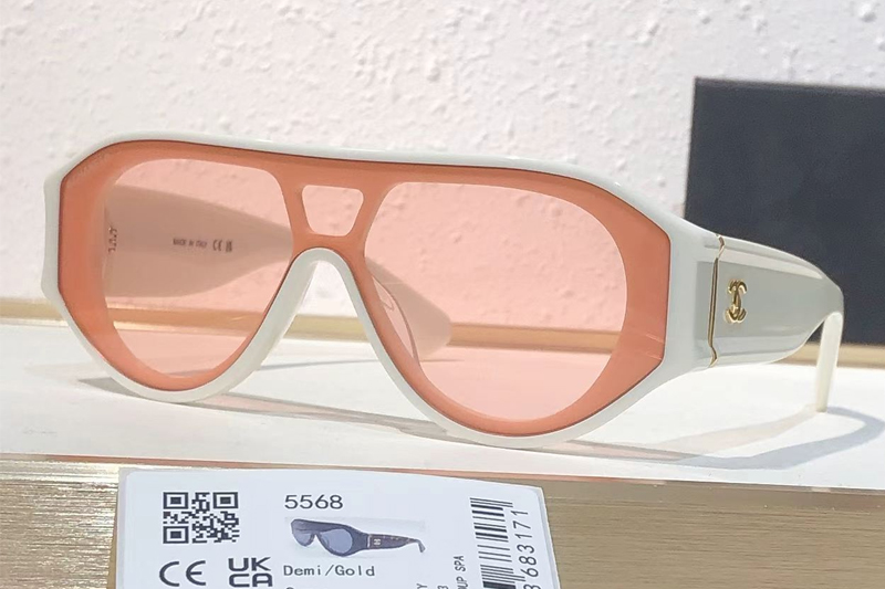 CH5568 Sunglasses White Pink