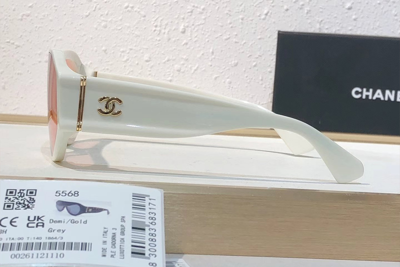 CH5568 Sunglasses White Pink