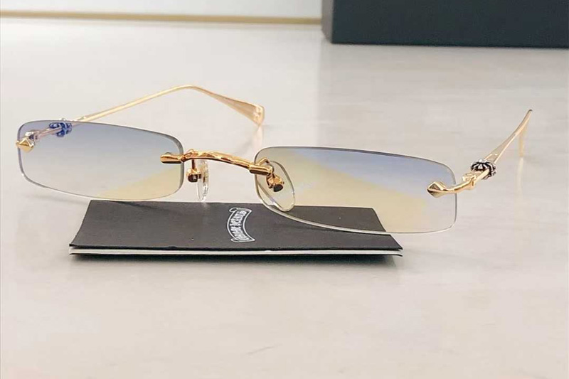 CH5713 Sunglasses Gold Gradient Blue
