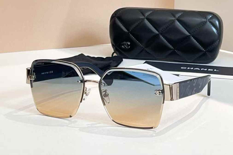 CH6065S Sunglasses Silver Blue Gradient Blue