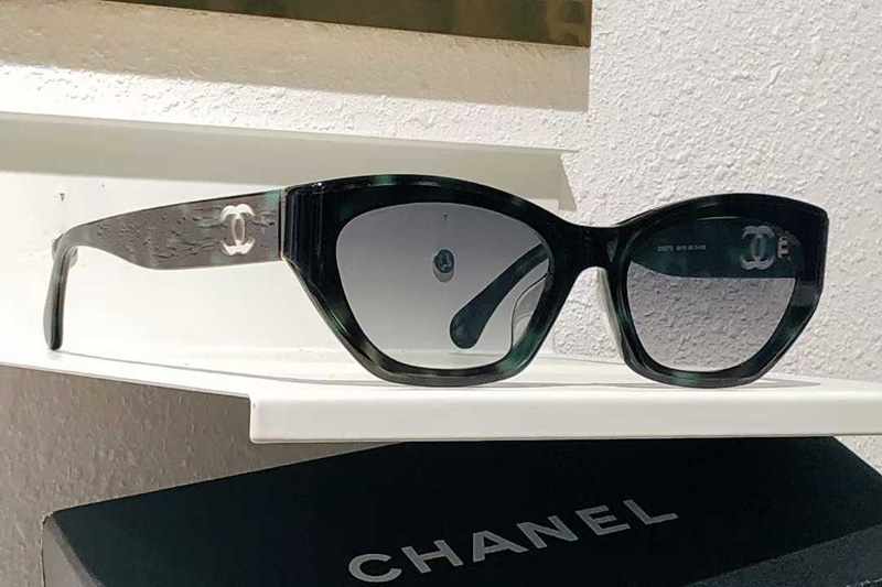CH6077S Sunglasses Gray Tortoise Gradient Gray