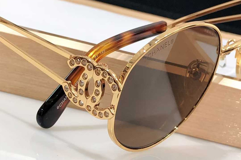 CH6991 Sunglasses Gold Brown