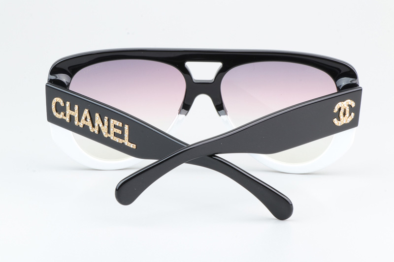 CH71354 Sunglasses Black White Gradient Pink