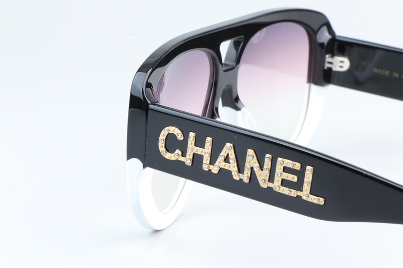 CH71354 Sunglasses Black White Gradient Pink