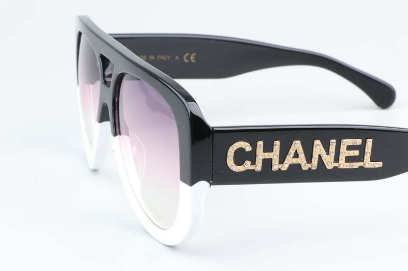 CH71354 Sunglasses Black White Gradient Pink