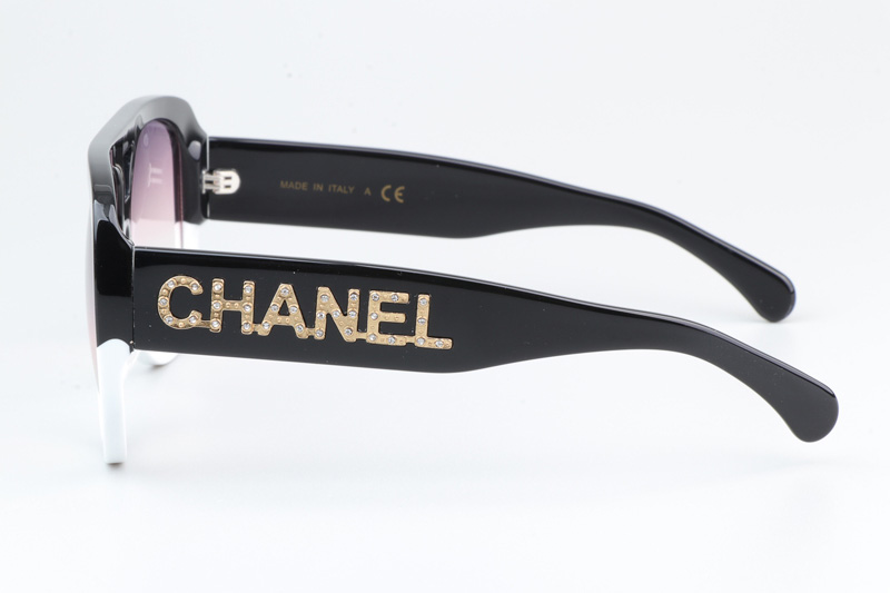 CH71354 Sunglasses Black White Gradient Pink