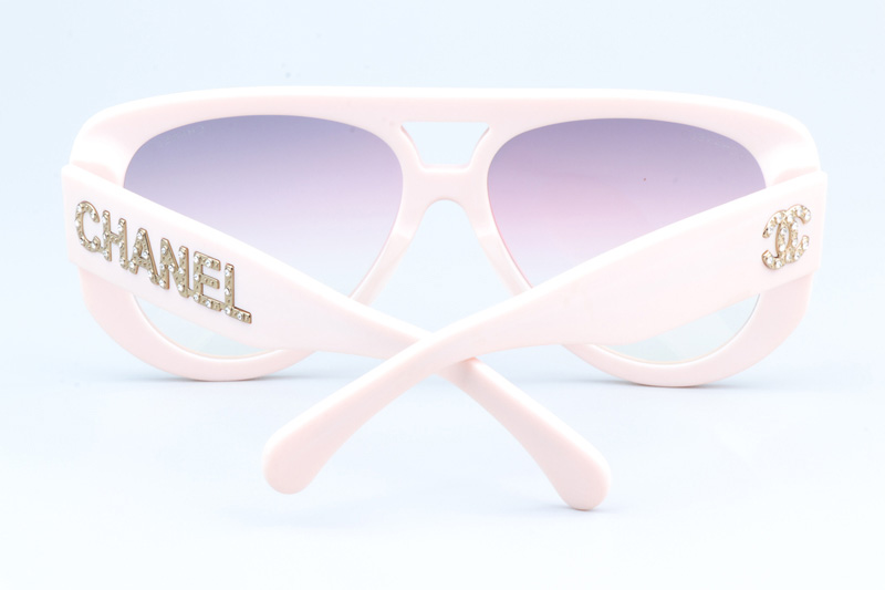 CH71354 Sunglasses Cream Gradient Pink