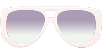 CH71354 Sunglasses Cream Gradient Pink