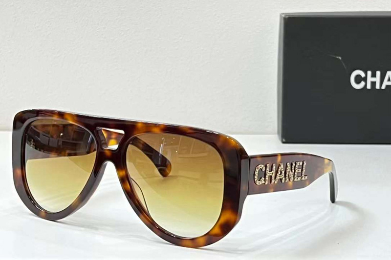 CH71354 Sunglasses Tortoise Gradient Brown