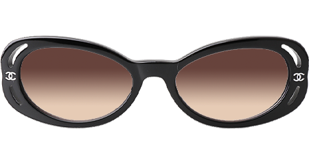 CH71571A Sunglasses Black Gradient Brown