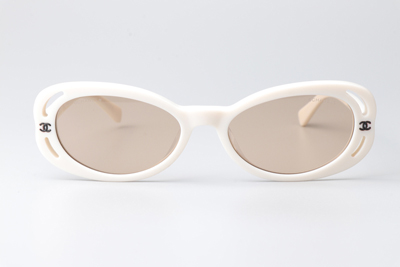 CH71571A Sunglasses White Light Brown