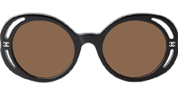 CH71572A Sunglasses Black Brown