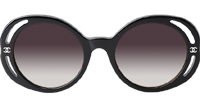 CH71572A Sunglasses Black Gradient Brown