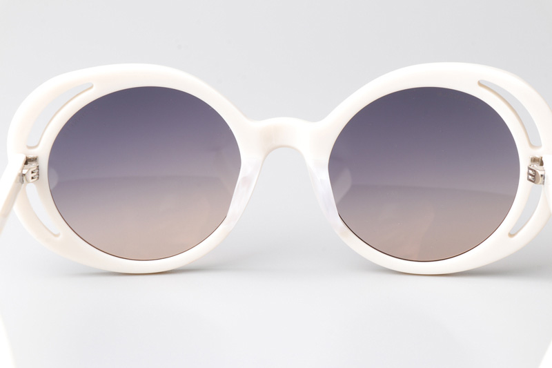 CH71572A Sunglasses White Gradient Gray