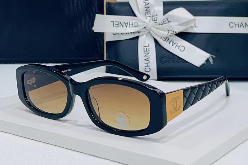 CH74573S Sunglasses In Black Gold Gradient Brown