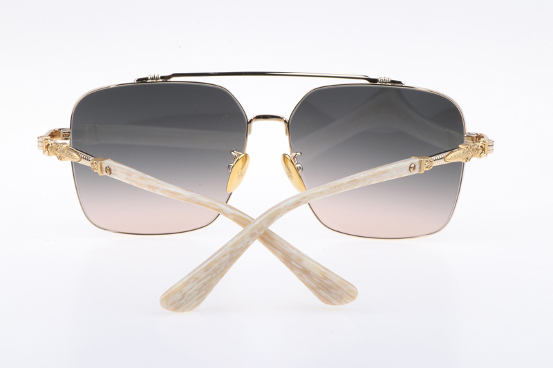 CH8078 Sunglasses Gold Gradient Gray