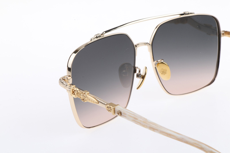 CH8078 Sunglasses Gold Gradient Gray