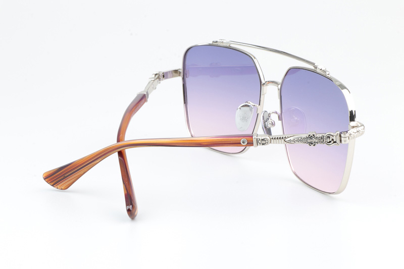 CH8078 Sunglasses Silver Gradient Purple