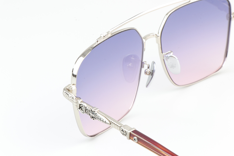 CH8078 Sunglasses Silver Gradient Purple
