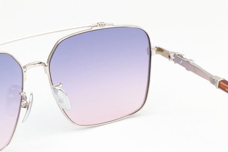 CH8078 Sunglasses Silver Gradient Purple