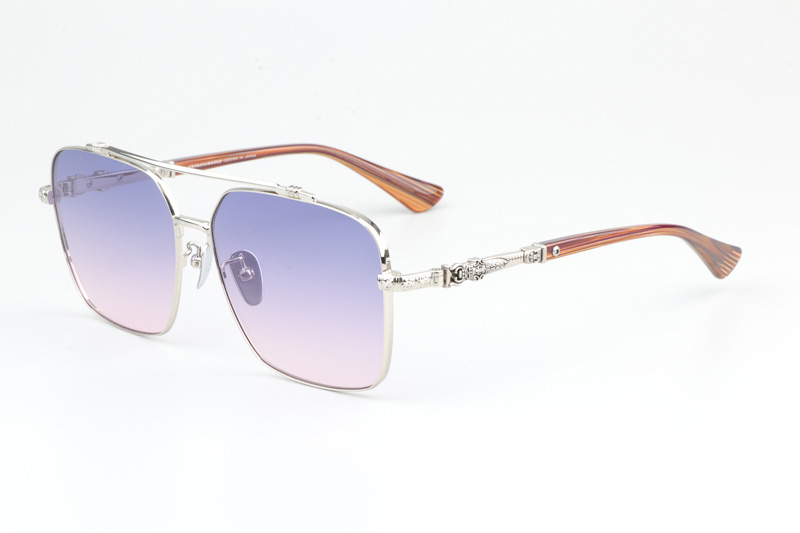 CH8078 Sunglasses Silver Gradient Purple