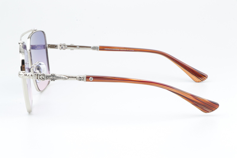 CH8078 Sunglasses Silver Gradient Purple