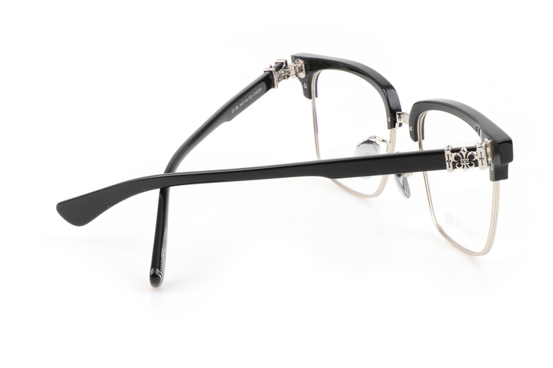 CH8084 Eyeglasses Black Silver