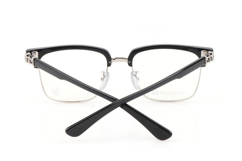 CH8084 Eyeglasses Black Silver