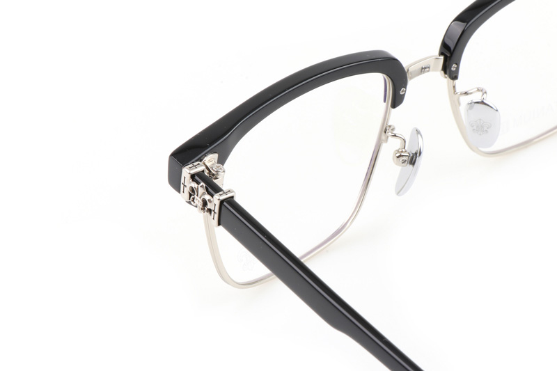 CH8084 Eyeglasses Black Silver