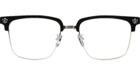 CH8084 Eyeglasses Black Silver