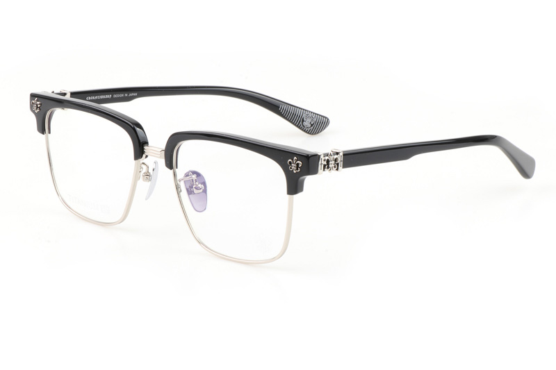 CH8084 Eyeglasses Black Silver