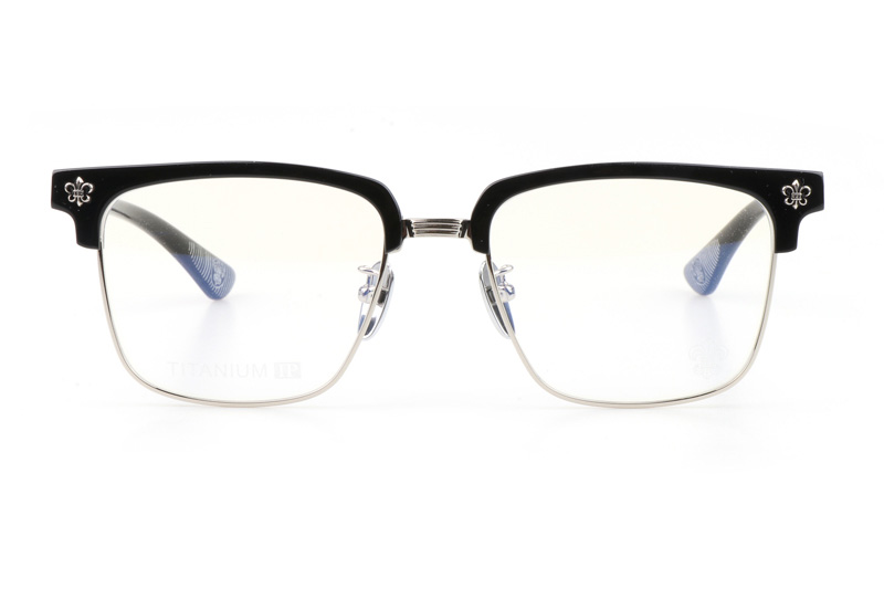 CH8084 Eyeglasses Black Silver