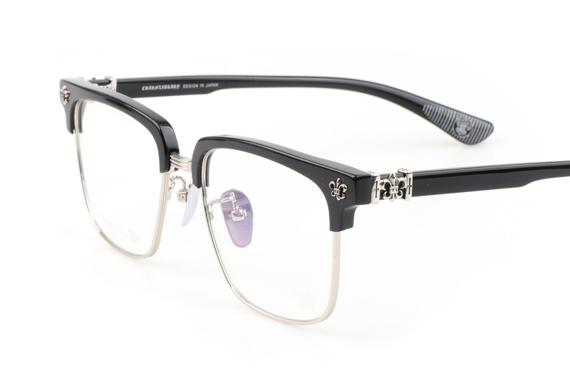 CH8084 Eyeglasses Black Silver