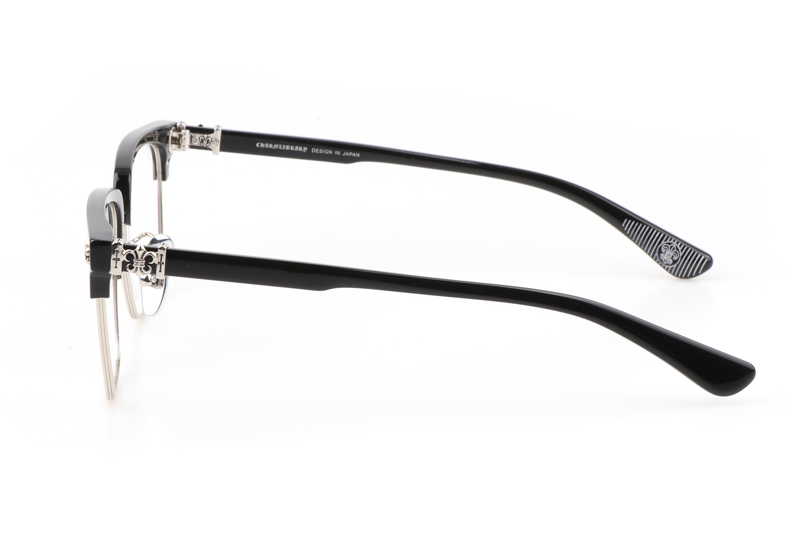 CH8084 Eyeglasses Black Silver