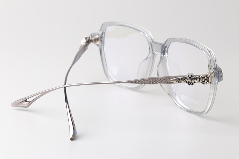 CH8100 Eyeglasses Clear Gray Gunmetal
