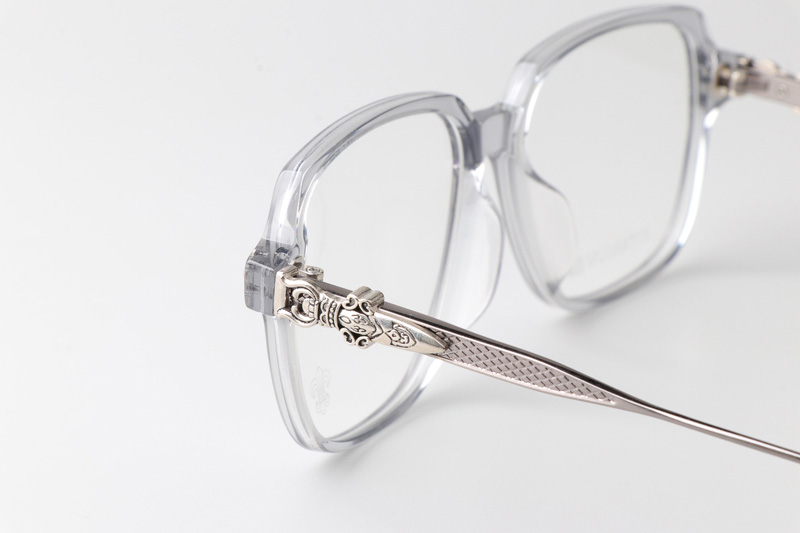 CH8100 Eyeglasses Clear Gray Gunmetal