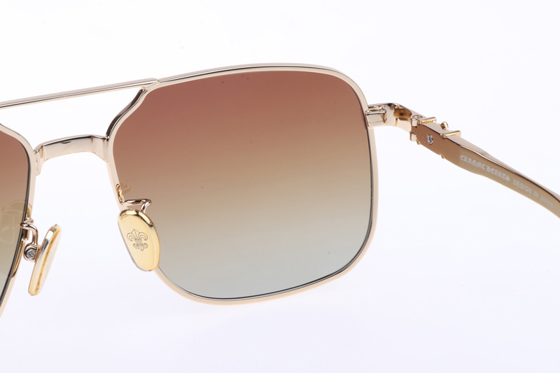 CH8122 Sunglasses Gold Gradient Brown