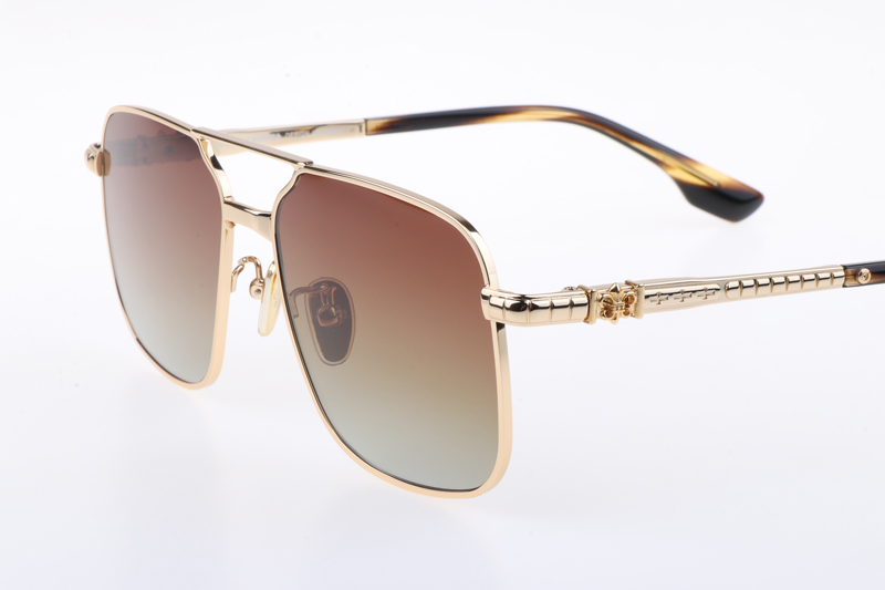 CH8122 Sunglasses Gold Gradient Brown