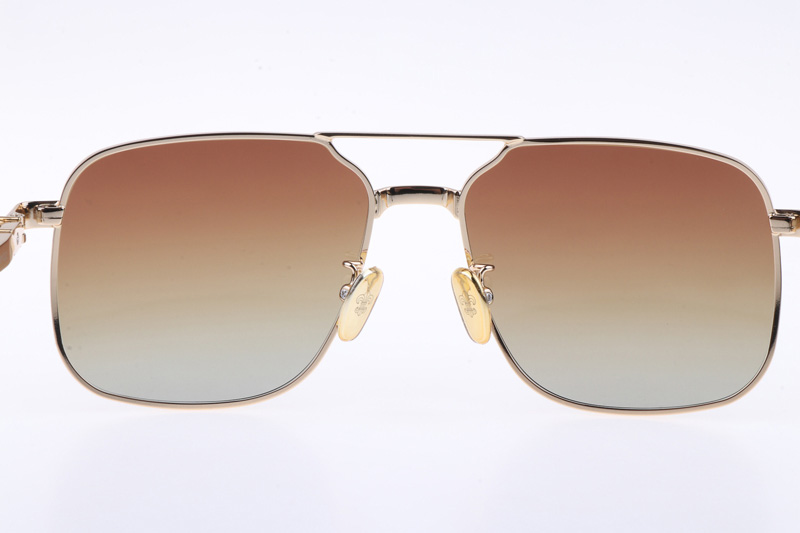 CH8122 Sunglasses Gold Gradient Brown