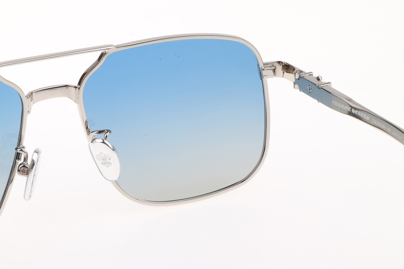 CH8122 Sunglasses Silver Gradient Blue