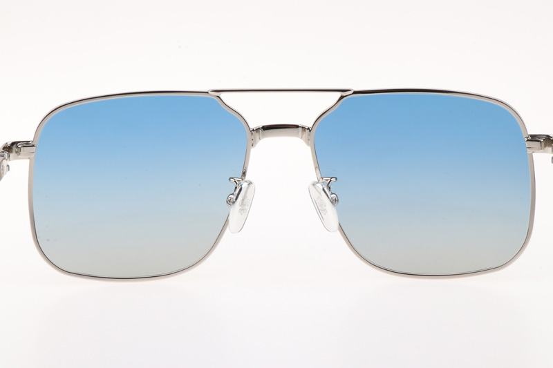 CH8122 Sunglasses Silver Gradient Blue