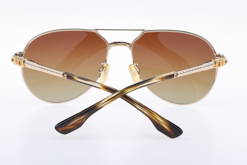 CH8123 Sunglasses Gold Gradient Brown