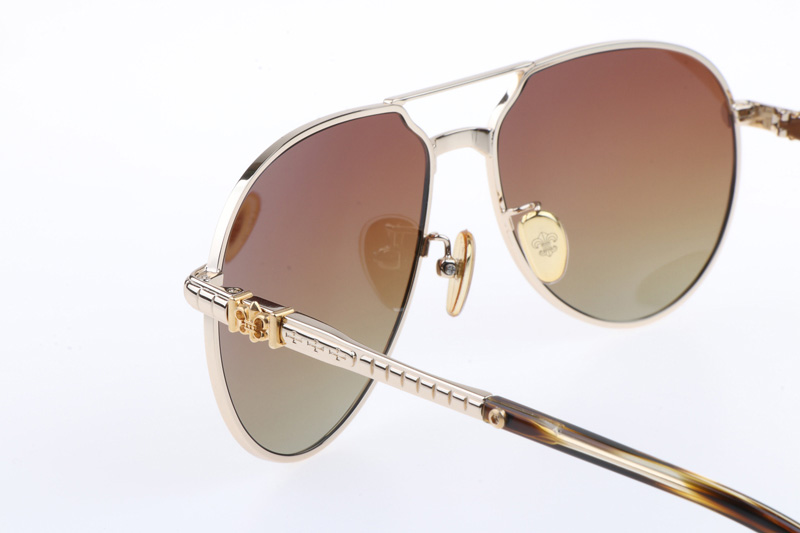 CH8123 Sunglasses Gold Gradient Brown