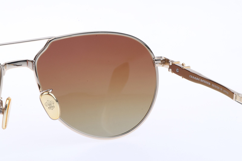 CH8123 Sunglasses Gold Gradient Brown