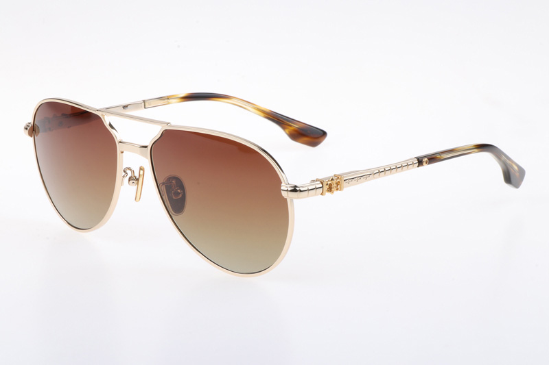 CH8123 Sunglasses Gold Gradient Brown