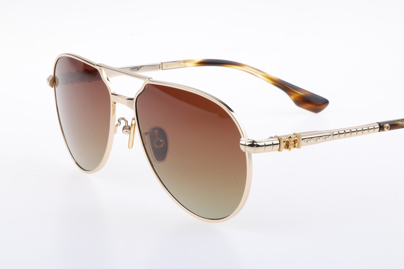 CH8123 Sunglasses Gold Gradient Brown