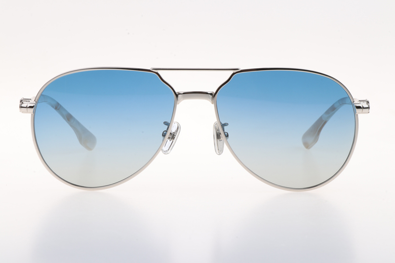 CH8123 Sunglasses Silver Gradient Blue