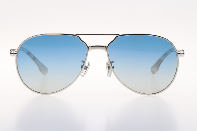 CH8123 Sunglasses Silver Gradient Blue